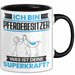 Pferdebesitzer Tasse Geschenk für Pferdebesitzer Geburtstag Lustiger Spruch Kaffee-Becher Was Ist Deine Superkraft Schwarz Trendation