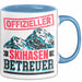 Ski Tasse Geschenk Grafik Offizieller Skihasen Betreuer Becher Blau Trendation