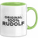 Rudolf Tasse Original 100% Rudolf Geschenk Grün Trendation