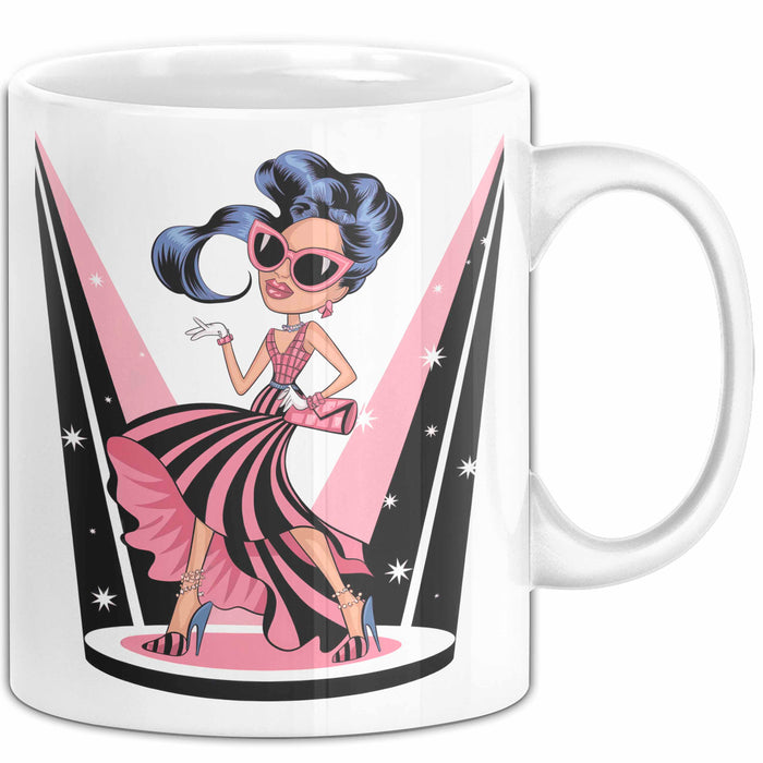 Mode Liebhaber Tasse Geschenkidee für Stil Süchtiger Weiß Trendation