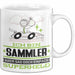 Sammler Geschenk Tasse Ich Bin Sammler Aber Sag Doch Einfach Superheld Lustige Geschenkdiee für Sammler Kaffee-Becher Weiß Trendation