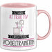 Vogeltrainerin Tasse Geschenk Becher Stark Attraktiv Furchtlos Vogeltrainerin Lustige Geschenkidee Rosa Trendation