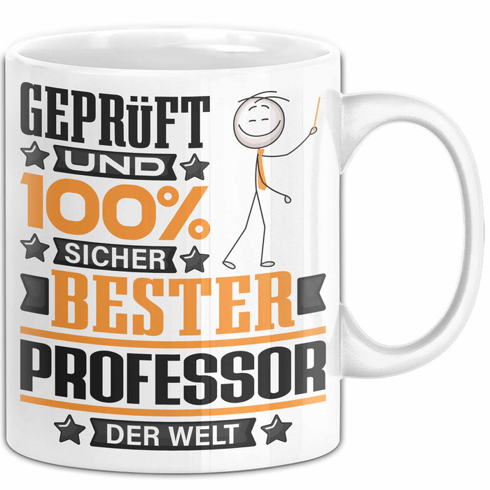 Professor Geschenk Lustiger Spruch für Professor Geschenkidee Bester Professor Der Welt Weiß Trendation
