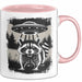 Waschbär Tierliebhaber UFO Alien Tasse Geschenk Lustige Geschenkidee Spruch Rosa Trendation