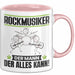 Rockmusiker Tasse Geschenk für Rockmusiker Der Mann Der Alles Kann Geschenkidee zum Geburtstag Rosa Trendation