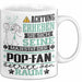 Pop-Fan Geschenk Tasse Lustiger Spruch Erheben Sie Sich Der Pop-Fan Betritt den Raum Weiß Trendation