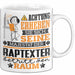 Raptexter Geschenk Tasse Lustiger Spruch Erheben Sie Sich Der Raptexter Betritt den Raum Weiß Trendation
