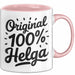 Helga Tasse Geschenk Original 100% Helga Geschenkidee Geburtstag Rosa Trendation