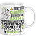 Synthesizer-Spieler Geschenk Tasse Lustiger Spruch Erheben Sie Sich Der Synthesizer-Spieler Betritt den Raum Weiß Trendation