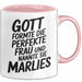Marlies Tasse Geschenk Gott Formte Die Perfekte Frau Marlies Geschenkidee Rosa Trendation