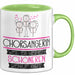 Chorsängerin Weil Es Keinen Schöneren Beruf Gibt Tasse Geschenk für Eine Chorsängerin Lustig Grün Trendation