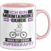 Mountainbike-Guide Tasse Geschenk für Mountainbike-Guide Geburtstag Lustiger Spruch Kaffee-Becher Was Ist Deine Superkraft Rosa Trendation