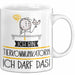 Geschenk für Tierkommunikatorin Tasse Lustige Geschenkidee Geburtstag Ich Bin Tierkommunikatorin Ich Darf Das Weiß Trendation