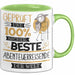 Beste Abenteuerreisende Der Welt Tasse Geschenk für Eine Abenteuerreisende Geprüft Und Sicher Geschenkidee Geburtstag Weihnachten Grün Trendation