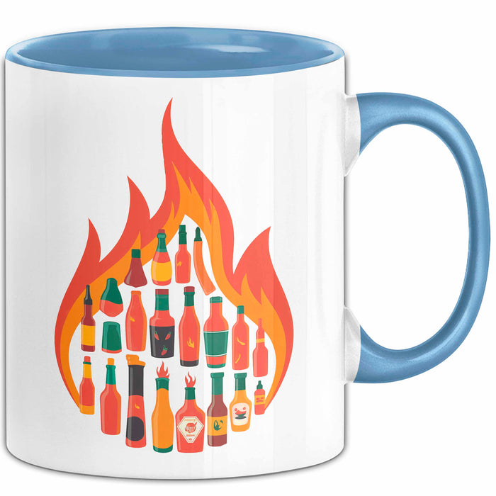 Soßen Enthusiast Tasse Geschenkidee für Geschmacks Fan Blau Trendation