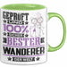 Wanderer Geschenk Lustiger Spruch für Wanderer Geschenkidee Bester Wanderer Der Welt Grün Trendation