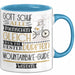 Mountainbike-Guide Geschenk Becher Tasse Gott Schuf Alle Menschen Gleich Nur Die Besten Durfeten Mountainbike-Guide Werden Geschenkidee Lustig Blau Trendation