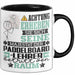 Paddelboard-Lehrer Geschenk Tasse Lustiger Spruch Erheben Sie Sich Der Paddelboard-Lehrer Betritt den Raum Schwarz Trendation