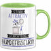Hundefriseurin Tasse Geschenk Becher Stark Attraktiv Furchtlos Hundefriseurin Lustige Geschenkidee Grün Trendation