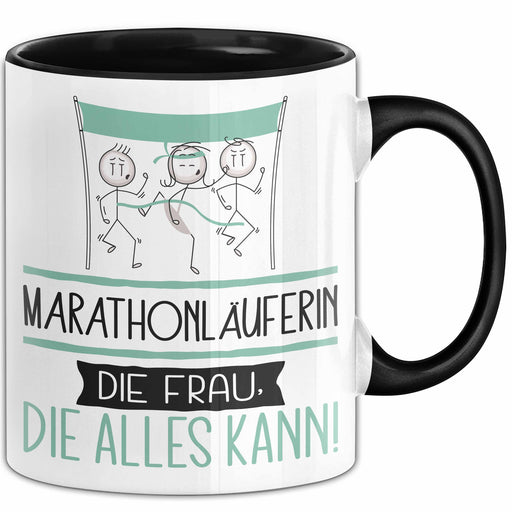 Marathonläuferin Geschenk Tasse Becher Die Frau Die Allen Kann Geschenkidee für eine Marathonläuferin Lustig Trendation