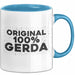 Gerda Tasse Original 100% Gerda Geschenk Blau Trendation