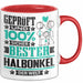 Halbonkel Geschenk Lustiger Spruch für Halbonkel Geschenkidee Bester Halbonkel Der Welt Rot Trendation