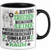 Musikgeschäftsinhaber Geschenk Tasse Lustiger Spruch Erheben Sie Sich Der Musikgeschäftsinhaber Betritt den Raum Schwarz Trendation