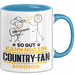 Country-Fan Geschenk Tasse So Gut Kann Nur Ein Country-Fan Aussehen Geschenkidee Kaffee-Becher Blau Trendation
