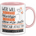 Parkour-Athletin Tasse Geschenk Spruch Wer Will Schon Prinzessin Sein Wenn Man Auch Parkour-Athletin Sein Kann Rosa Trendation