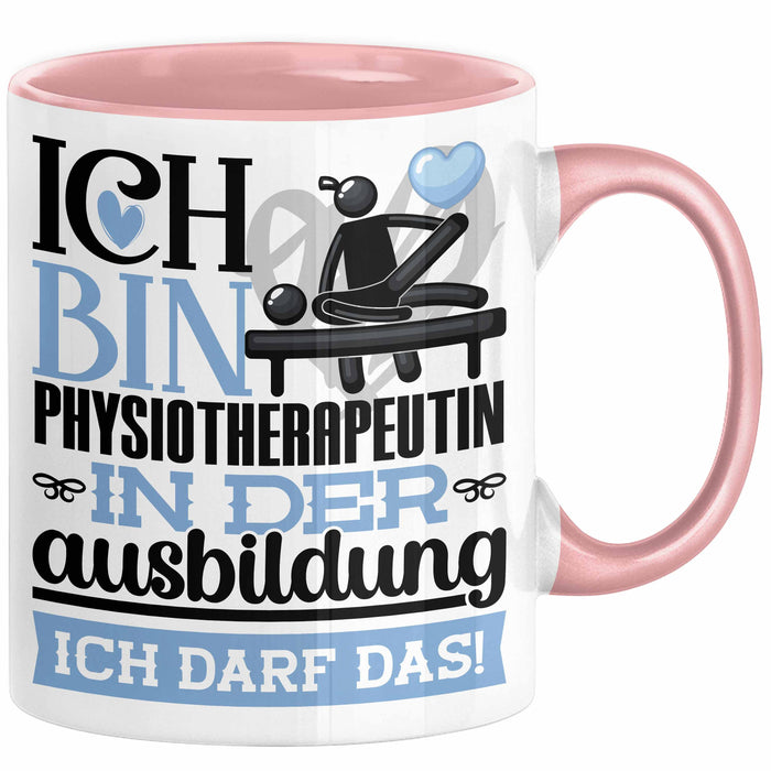 Physiotherapeutin Ausbildung Start Geschenk Tasse Ich Bin Physiotherapeutin In Der Ausbildung Ich Darf Das Kaffee-Becher Geschenkidee Rosa Trendation