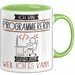 Programmiererin Tasse Geschenk Ich Bin Programmiererin Warum Weil Ich Es Kann Geschenkidee Geburtstag Grün Trendation