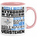 Keyboard-Spieler Geschenk Tasse Geschenkidee für Keyboard-Spieler Geburtstag Lustig Ich Bin Keyboard-Spieler Ich Kann Es Dir Erklären Aber Nicht Für Dich Verstehen Rosa Trendation