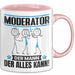 Moderator Tasse Geschenk für Moderator Der Mann Der Alles Kann Geschenkidee zum Geburtstag Rosa Trendation