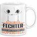 Fechter Geschenk Tasse Ich Bin Fechter Aber Sag Doch Einfach Superheld Lustige Geschenkdiee für Fechter Kaffee-Becher Weiß Trendation