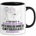 Pferderennen-Enthusiast Geschenk Tasse So Gut Kann Nur Ein Pferderennen-Enthusiast Aussehen Geschenkidee Kaffee-Becher Schwarz Trendation