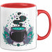 Hexerei Fan Tasse Geschenkidee für Zauberspruch Liebhaber Rot Trendation