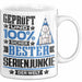Serienjunkie Geschenk Lustiger Spruch für Serienjunkie Geschenkidee Bester Serienjunkie Der Welt Weiß Trendation