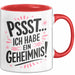 Big Sister Ältere Geschwister Schwestern Tasse Becher Geschenk Lustige Geschenkidee Spruch Ich Habe Ein Geheimnis Rot Trendation