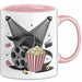 Filmfan Tasse Geschenkidee für Kinoliebhaber Lustiger Spruch Rosa Trendation