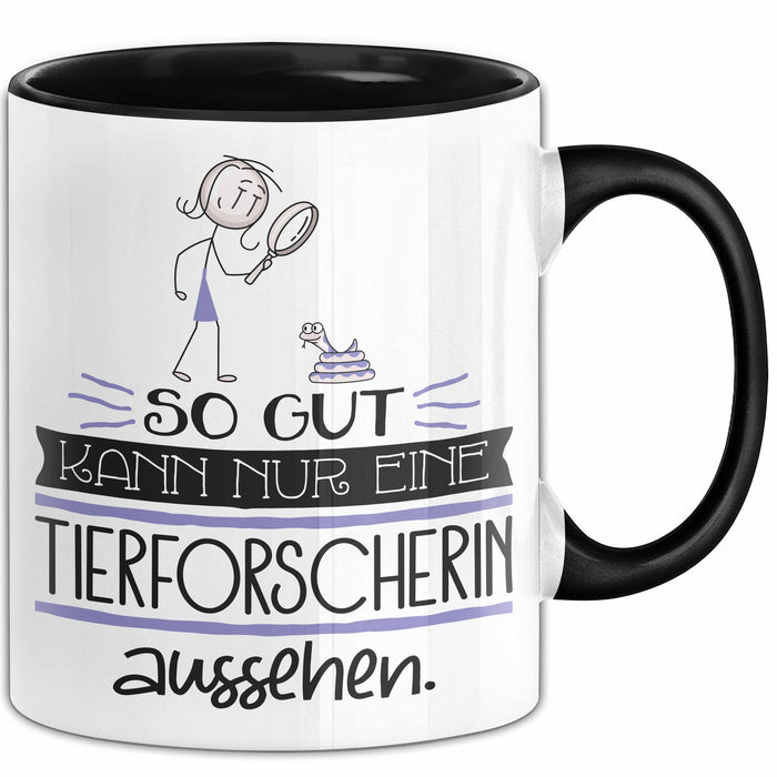 Tierforscherin Geschenk Tasse So Gut Kann Nur Eine Tierforscherin Aussehen Geschenkidee Geburtstag Weihnachten Lustig Trendation