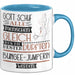 Bungee-Jumperin Geschenk Becher Tasse Gott Schuf Alle Menschen Gleich Nur Die Besten Durfeten Bungee-Jumperin Werden Geschenkidee Lustig Blau Trendation