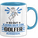 Golfer Geschenk Tasse So Gut Kann Nur Ein Golfer Aussehen Geschenkidee Kaffee-Becher Blau Trendation