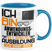 Anwendungsentwickler Ausbildung Tasse Geschenk Ich Bin Anwendungsentwickler In Der Ausbildung Ich Darf Das Geschenkidee Spruch Blau Trendation