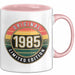 40 Geburtstag Party Tasse Geschenk Lustige Geschenkidee Spruch Original 1985 Limitierte Edition Rosa Trendation