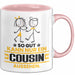 Cousin Geschenk Tasse So Gut Kann Nur Ein Cousin Aussehen Geschenkidee Kaffee-Becher Rosa Trendation