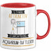 Aquarium-Tüftlerin Tasse Geschenk Becher Stark Attraktiv Furchtlos Aquarium-Tüftlerin Lustige Geschenkidee Rot Trendation