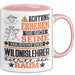 Wildnislehrer Geschenk Tasse Lustiger Spruch Erheben Sie Sich Der Wildnislehrer Betritt den Raum Rosa Trendation