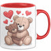 Teddybär Tierliebhaber Tasse Geschenk Lustige Geschenkidee Spruch Romantisches Herz Rot Trendation