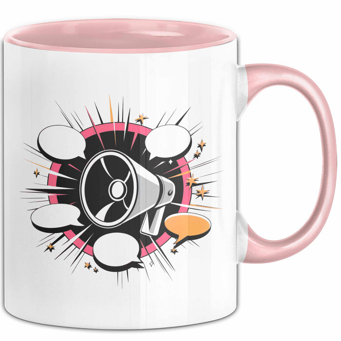 Extrovertierter Tasse Geschenk Lustige Geschenkidee Spruch Für Soziale Schmetterlinge Rosa Trendation