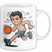 Basketballspieler Tasse Geschenkidee für Basketball Fans Weiß Trendation